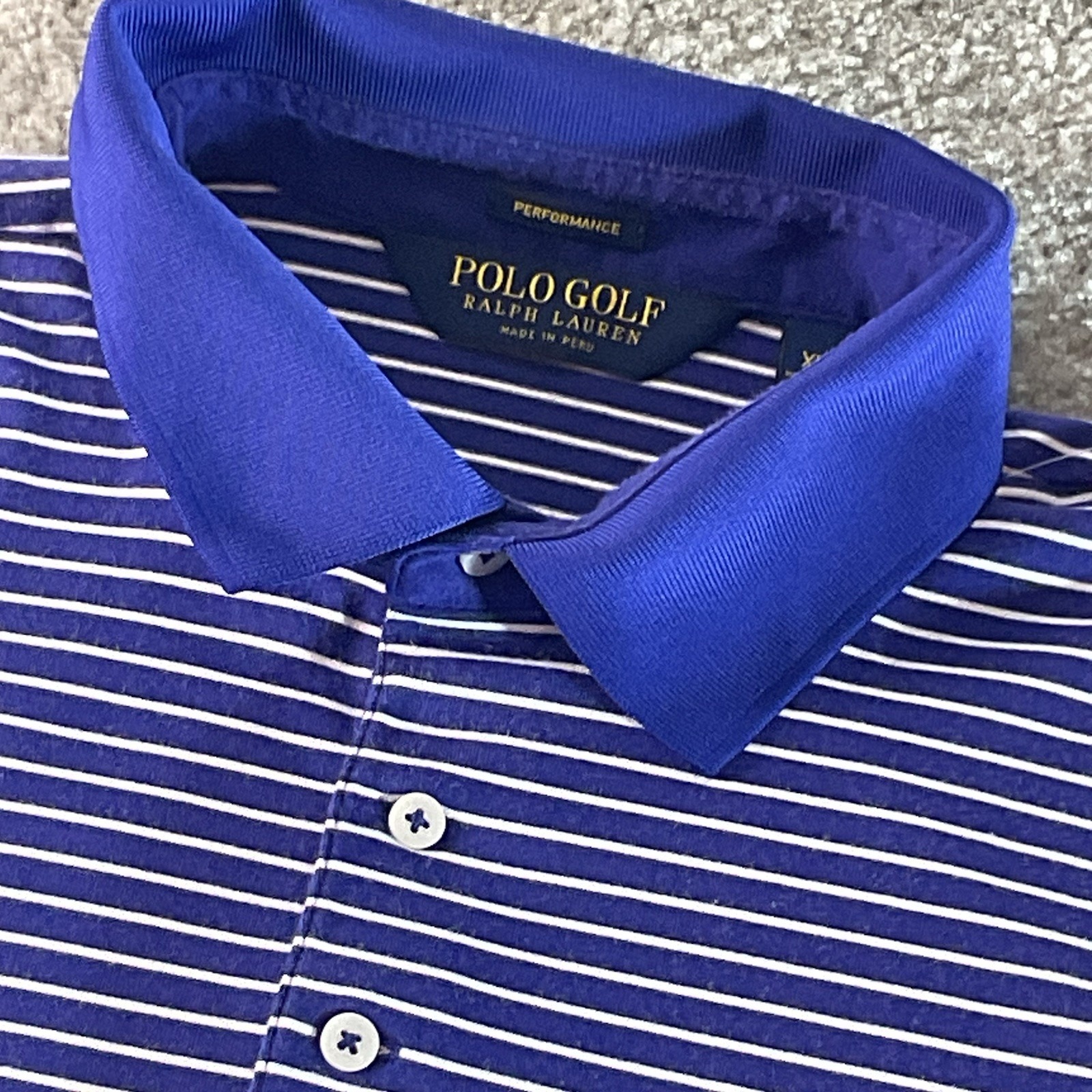 Polo Golf Ralph Lauren Striped Performance Golf Polo Shirt